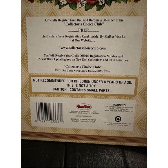 Collectors Choice Genuine Bisque Porcelain With Wood Dressing Table W/ COA Loose - Picture 6 of 10